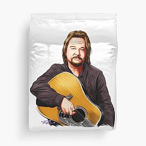 Travis Tritt - An illustration by Paul Cemmick Duvet Cover