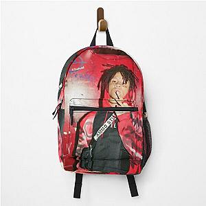 Trippie Redd Backpacks - dark Red wall Backpack RB1602