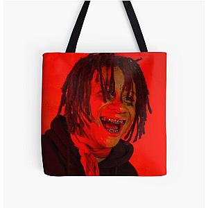 Trippie Redd Bags - big small Red wall All Over Print Tote Bag RB1602