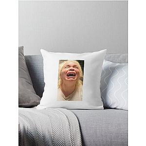 Crying Trisha Paytas Throw Pillow