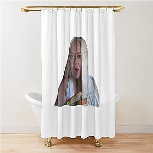 Trisha Paytas "Huh What?" Shower Curtain