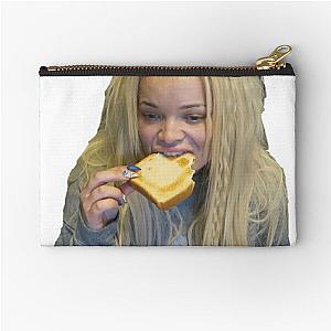 Trisha Paytas Eating Toast Zipper Pouch