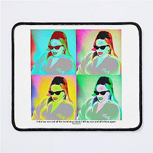 trisha paytas pop art sylvia plath quote  Mouse Pad