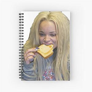 Trisha Paytas Eating Toast Spiral Notebook