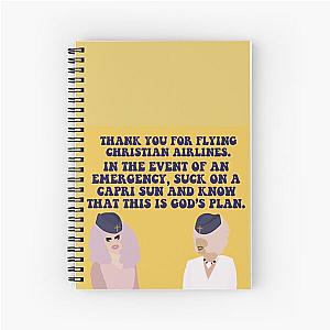 Trixie and Katya Christian Airlines Spiral Notebook