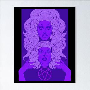 Trixie and Katya Purple Poster