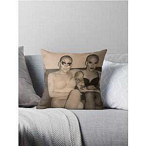 Trixie & Katya - Behind the Scenes Throw Pillow