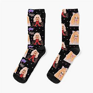 Trixie and Katya Digital Painting Socks