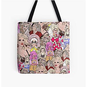 Katya and trixie pattern  All Over Print Tote Bag