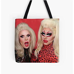 Trixie & Katya - Red Scare All Over Print Tote Bag