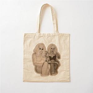 Trixie and Katya  Cotton Tote Bag