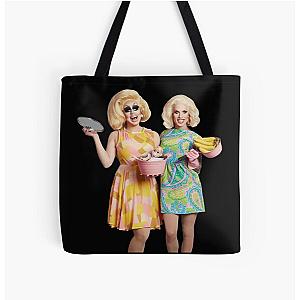 Trixie and Katya Book Photoshoot UNHhhh All Over Print Tote Bag