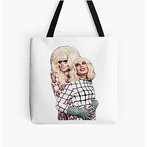 Trixie and Katya Couple Pose All Over Print Tote Bag