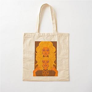 Trixie and Katya Orange Cotton Tote Bag