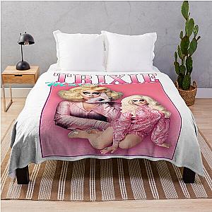 Trixie Mattel vintage retro design Throw Blanket