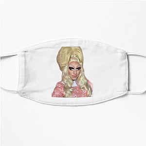 pink trixie mattel sticker Flat Mask