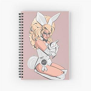 trixie mattel white rabbit pink Spiral Notebook