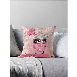 Trixie Mattel in Pink Throw Pillow