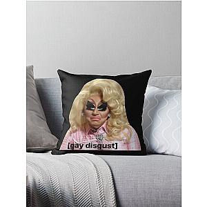 Trixie Mattel - Gay Disgust Meme Throw Pillow