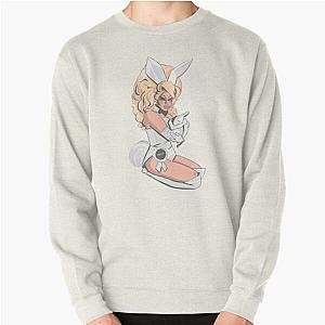 trixie mattel white rabbit pink Pullover Sweatshirt