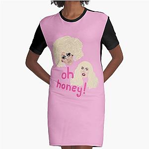 Copy of Copy of Trixie Mattel & Katya - Rupaul's Drag Race - RPDR - Oh Honey Graphic T-Shirt Dress
