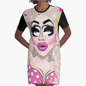 Trixie Mattel - Vision in Pink Graphic T-Shirt Dress