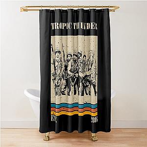 Retro Tropic Thunder Shower Curtain