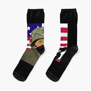 Kirk Lazarus - Tropic Thunder  Sticker Socks