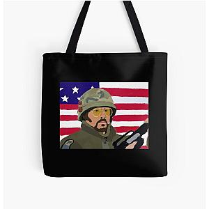 Kirk Lazarus - Tropic Thunder  Sticker All Over Print Tote Bag