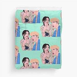 Hyunjin and Troye Sivan  Duvet Cover