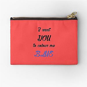 Blue - Troye Sivan Design Zipper Pouch