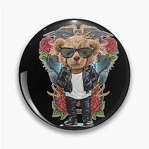 Rebel Bear Rider True Grit Teddy Pin