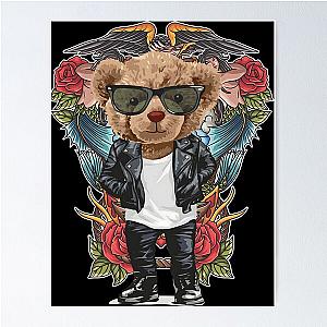 Rebel Bear Rider: True Grit Teddy Poster