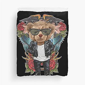 Rebel Bear Rider: True Bear Grit Duvet Cover