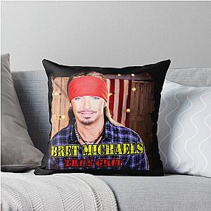 Bret Michaels True Grit Throw Pillow