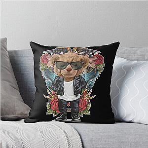 Rebel Bear Rider: True Grit Teddy Pillow