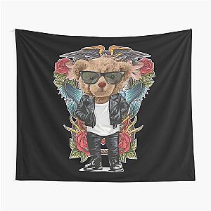 Rebel Bear Rider True Grit Teddy Tapestry