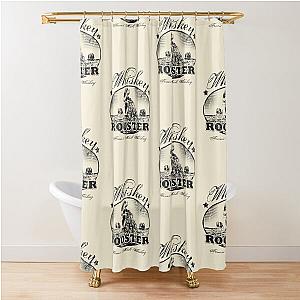 Rooster Whiskey True Grit Shower Curtain