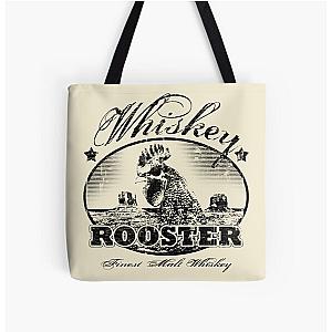 Rooster Whiskey - True Grit All Over Print Tote Bag