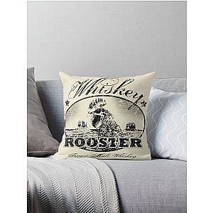 Rooster Whiskey - True Grit Throw Pillow