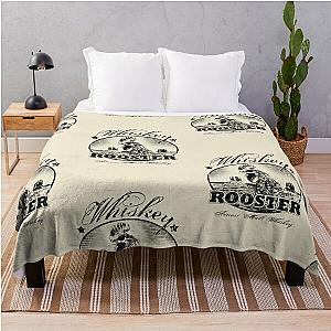 Rooster Whiskey - True Grit Throw Blanket