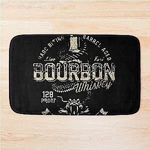 Bourbon Whiskey True American Grit Snake Graphic Bath Mat