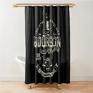 Bourbon Whiskey True American Grit Snake Graphic Shower Curtain