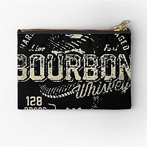 Bourbon Whiskey True American Grit Snake Graphic Zipper Pouch