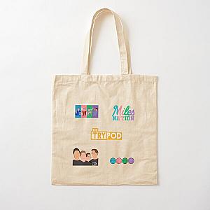 The Try Guys Bags - The Try Guys Mini Sticker / Magnet Pack Fan Art Set 1 Cotton Tote Bag RB2510