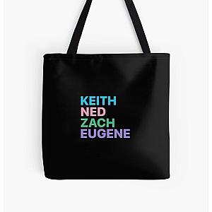 The Try Guys Bags - The Try Guys - Keith, Ned, Zach and Eugene.  All Over Print Tote Bag RB2510