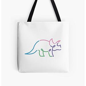 The Try Guys Bags - The  Try Guys Triceratops    All Over Print Tote Bag RB2510