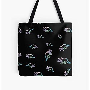 The Try Guys Bags - The Try Guys Triceratops - Pattern All Over Print Tote Bag RB2510