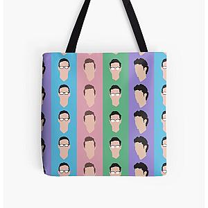 The Try Guys Bags - The Try Guys Triceratops All Over Print Tote Bag RB2510