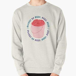 The Try Guys Sweatshirts - The Try Guys - Bucket of beef beef beef  Pullover Sweatshirt RB2510